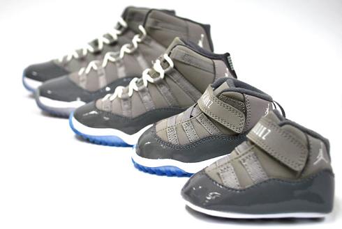 Air Jordan Retro XI 'Cool Grey' Complete Size Run