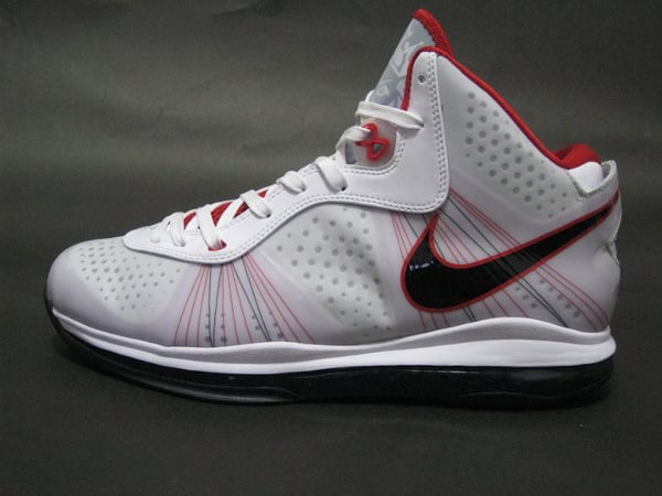 Nike LeBron 8 V2 – White/Black-Varsity Red New Detailed Images
