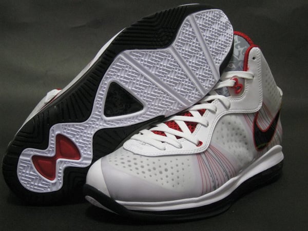 Nike LeBron 8 V2 – White/Black-Varsity Red New Detailed Images