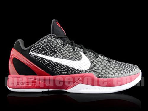 Nike Zoom Kobe VI (6) Black-Varsity Red-White - New Images-3