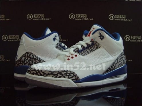 Air Jordan Retro III (3) "True Blue" 2011 - New Images