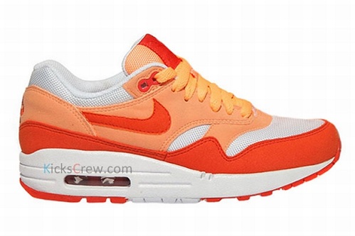 Women's Nike Air Max 1 - Peach Cream/Team Orange-White