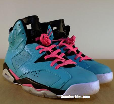 Air Jordan VI (6) 'South Beach' Customs 