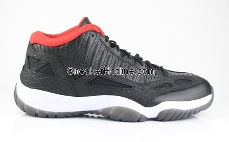 Air Jordan Retro XI (11) IE Low Black/Varsity Red-White - New Images
