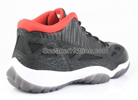 Air Jordan Retro XI (11) IE Low Black/Varsity Red-White - New Images