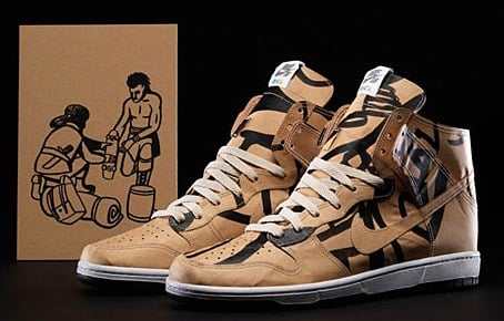 Geoff McFetridge x Nike SB Dunk High "Papers" for MOCA
