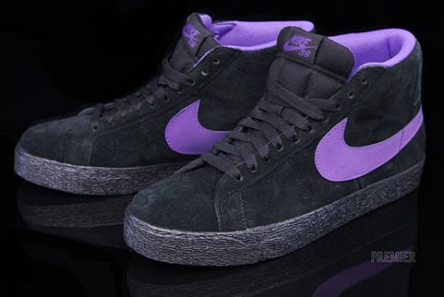 SB Blazer High Black/Varsity Purple | SneakerFiles