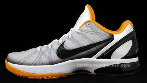 Nike Zoom Kobe VI White/Black-Del Sol - New Images
