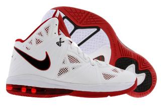 Nike LeBron 8 PS White/ Black- Sport Red Now Available