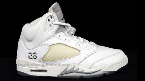 A Look Back: Air Jordan Retro V (5) White/Metallic Silver-Black