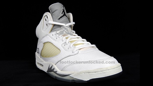 A Look Back: Air Jordan Retro V (5) White/Metallic Silver-Black