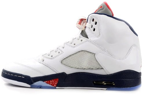 Air Jordan Retro V (5) White/Varsity Red-Obsidian - Available for Pre-Order