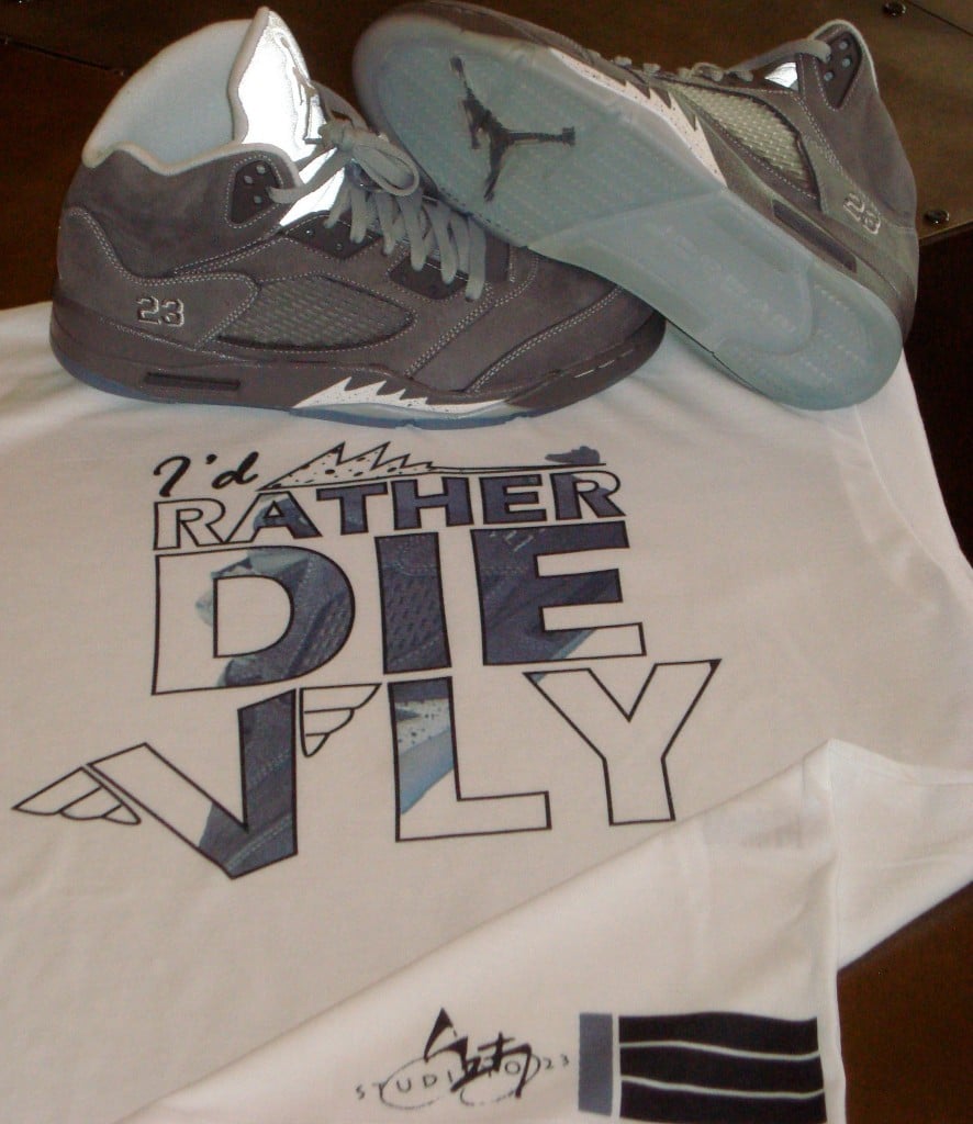 JMF x Studiiyo23 Wolf Grey AJV T-Shirt