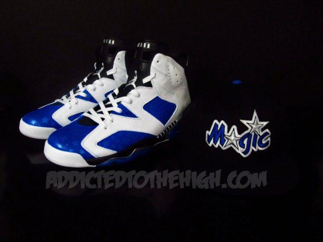 Mizzee Customs – Air Jordan VI (6) Retro Gilbert Arenas 1 of 1