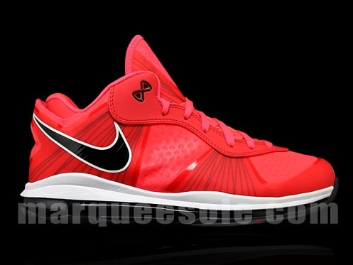 Nike LeBron 8 V2 - Red/Black/White