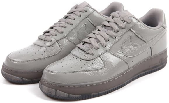 Nike Air Force 1 Low Premium Grey Crinkled Patent