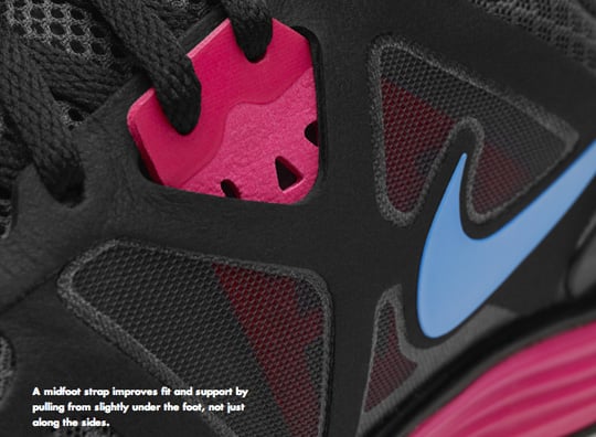 nike black pink blue