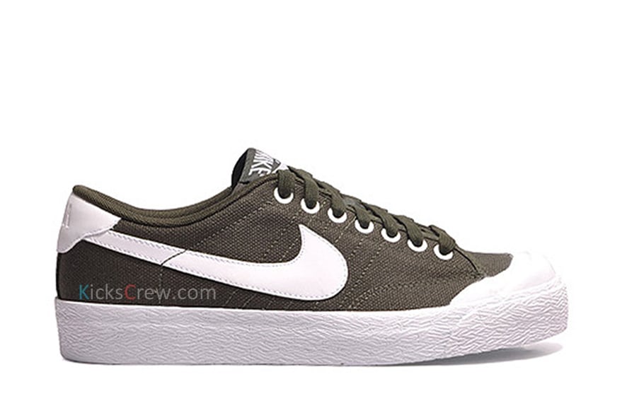 Nike All Court Canvas Low - Dark Army 