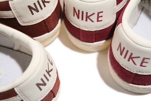 Nike Blazer Low Vintage - Burgundy & Brown