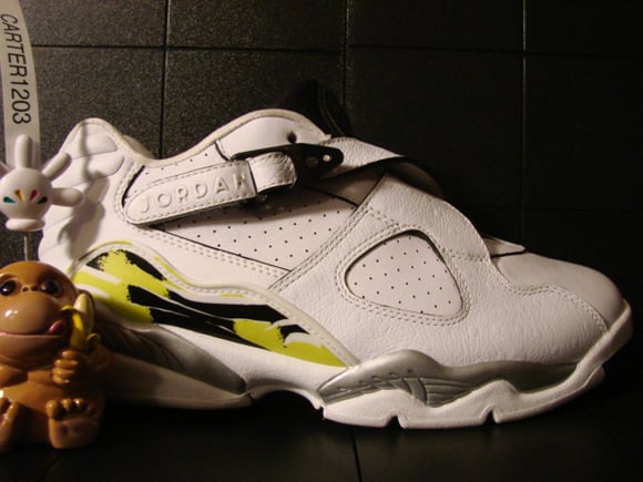 Air Jordan VIII (8) Low Womens White Bright Cactus-Silver Unreleased Sample