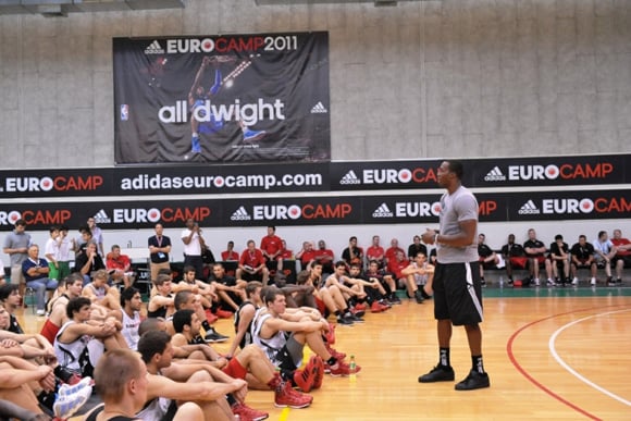 Dwight Howard Visits the adidas Eurocamp in Treviso, Italy