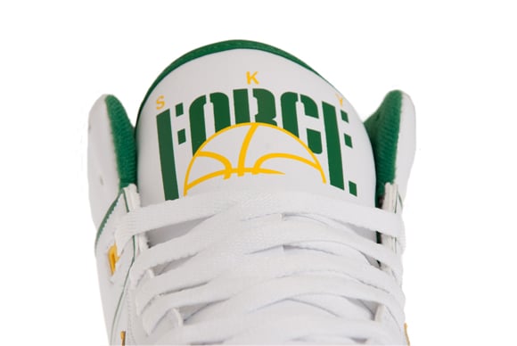 Nike Sky Force 88 Mid White/Yellow-Pine Green- SneakerFiles
