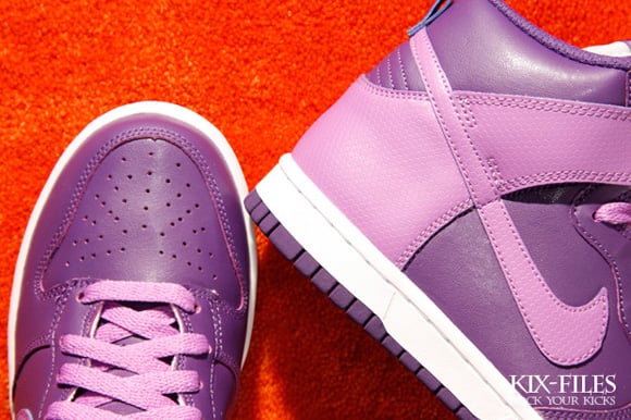 Nike Womens Dunk High Club Purple Bright Violet-White