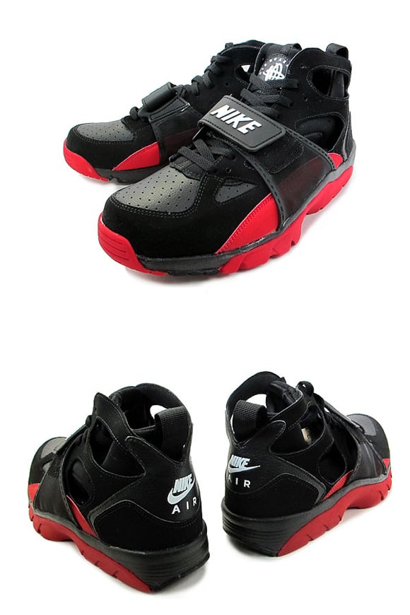 Nike Zoom Huarache Trainer Black White-Varsity Red
