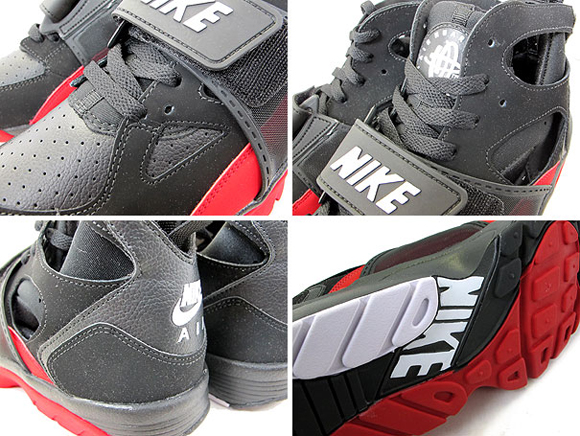 Nike Zoom Huarache Trainer Black White-Varsity Red