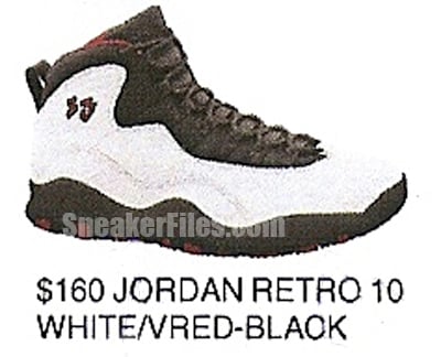Air Jordan X (10) Retro Chicago White Varsity Red-Black January 2012