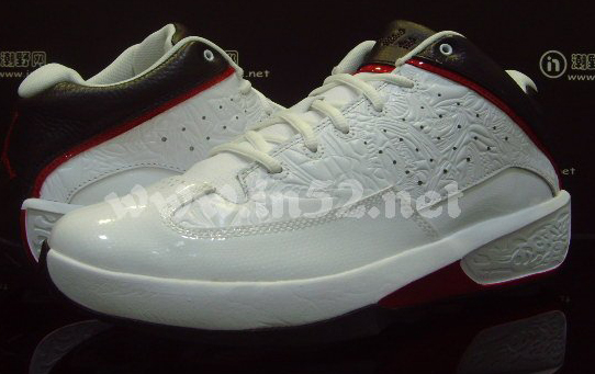 Jordan 2 Smooth White Black–Red