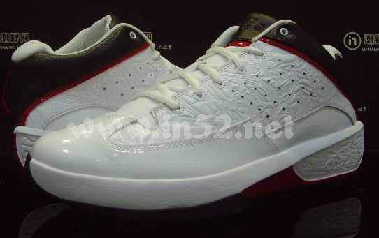 Jordan 2 Smooth White Black–Red