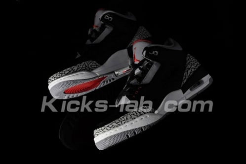 Air Jordan Retro III (3) “Black Cement” – Another Preview
