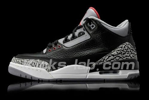 Air Jordan Retro III (3) "Black Cement" - Another Preview