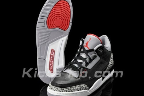 Air Jordan Retro III (3) "Black Cement" - Another Preview