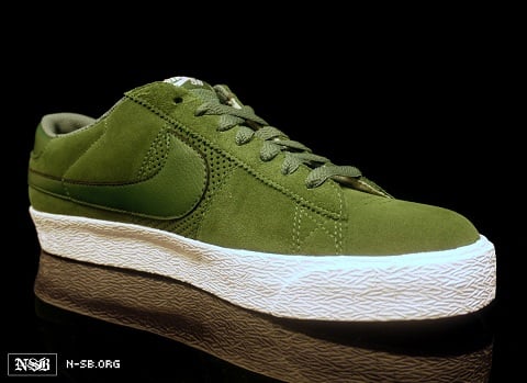 Nike SB Blazer Low - Green Suede