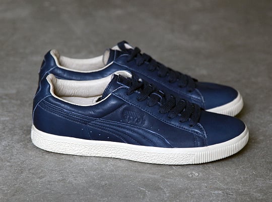 puma clyde navy blue