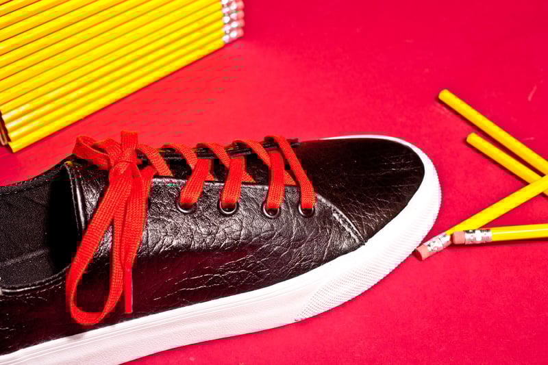 creative recreation red shoes