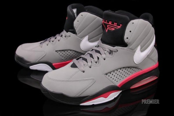 Nike Air Maestro Flight - Grey/White-Black-Solar Red - Now Available