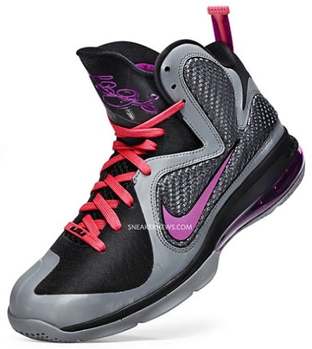 Nike LeBron 9 – Grey/Black/Cherry/Purple