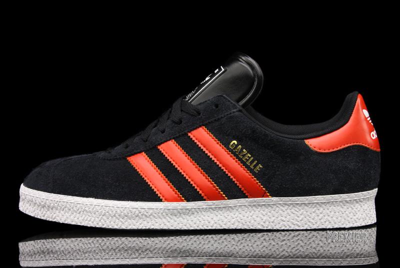 black and orange adidas gazelle