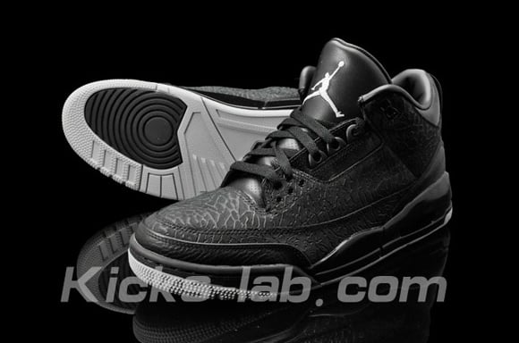 jordan 3 black flip