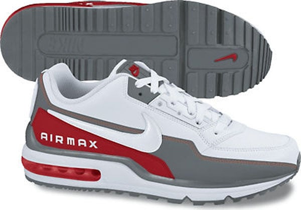 nike air max ltd white and red