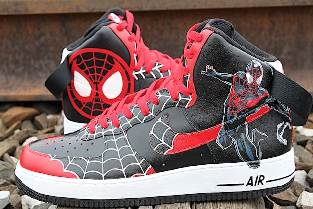 Spiderman Custom Nike Shoes, Spiderman 