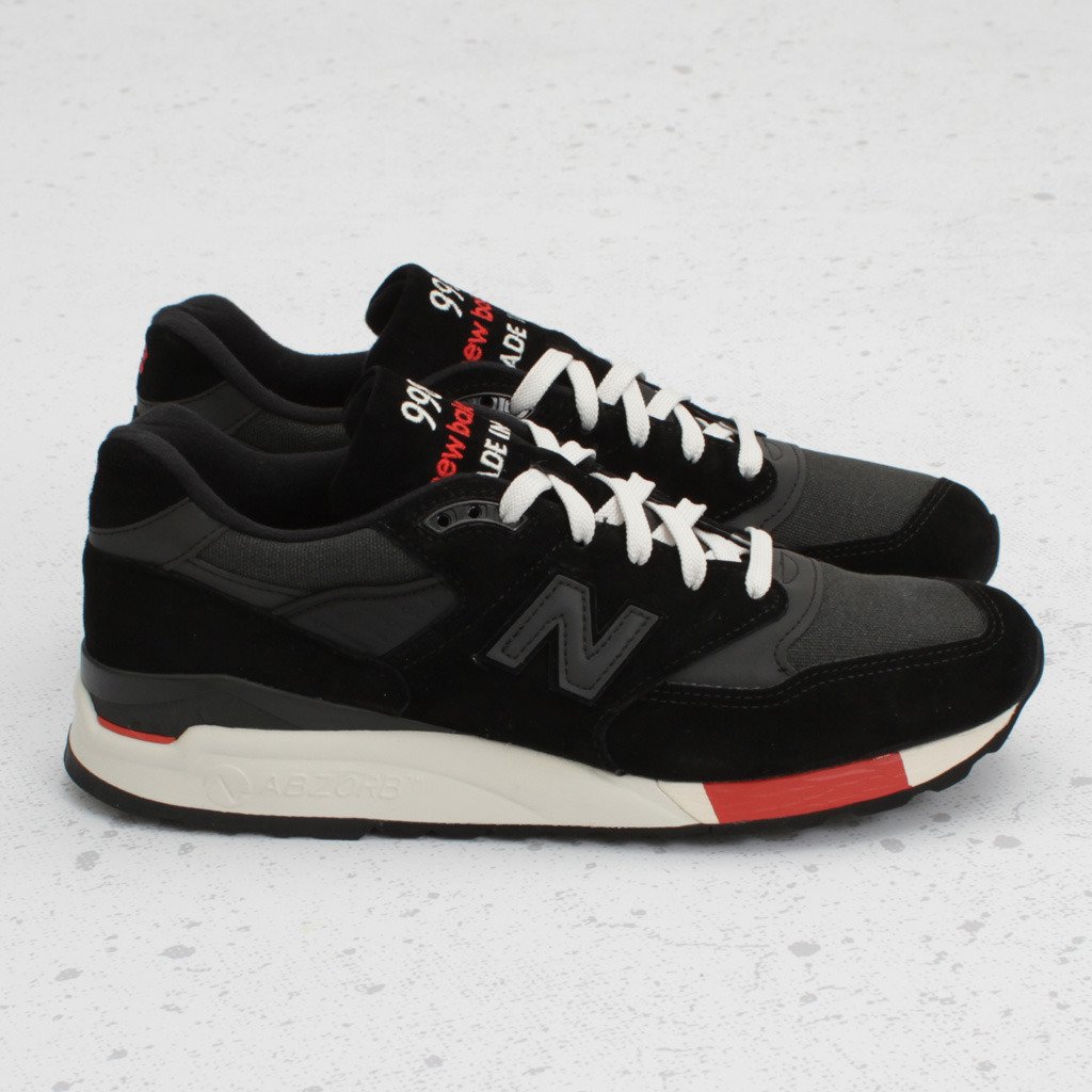New Balance 998 “Made In The USA” – Black/Red – Now Available