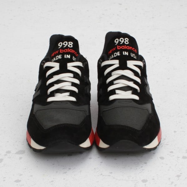 New Balance 998 Made In The USA - Black/Red - Now Available
