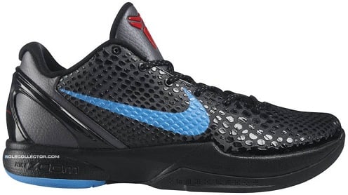 Nike Zoom Kobe VI - Dark Grey/Blue Glow-Black-Chilling Red