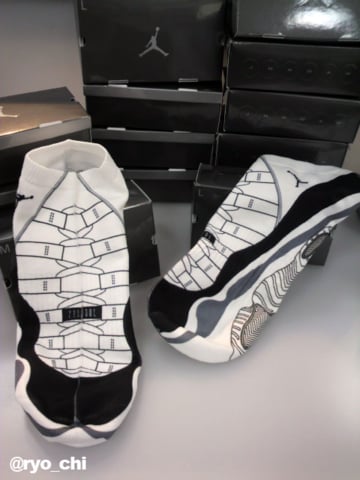 Air Jordan 11 Retro ‘Concord’ Socks