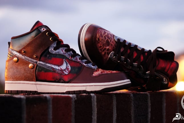Custom: Nike Dunk High x Diversitile Nightmare Freddy Krueger
