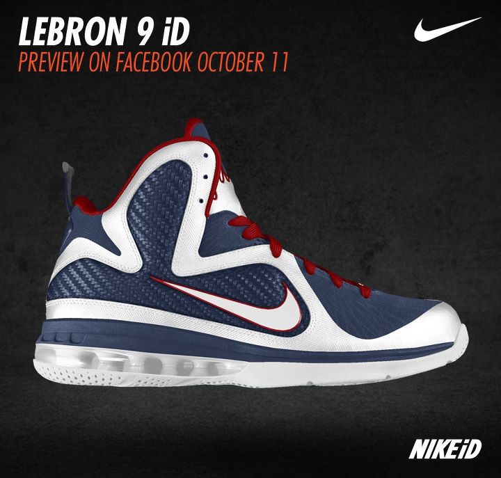 Nike LeBron 9 Preview on Nike iD Facebook Page Now